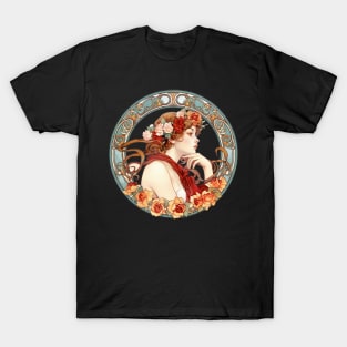 Art Nouveau Girl T-Shirt